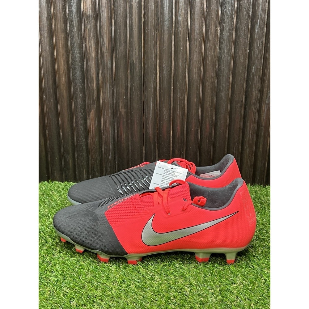 Size 10 - Nike Phantom Venom Academy FG Crimson & Black Soccer Cleats AO0566 606